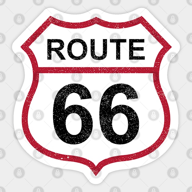 Route 66 Sticker by Timeless Chaos